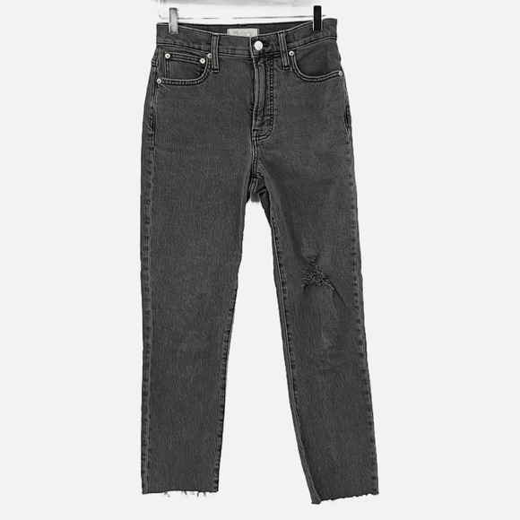 Madewell The Perfect Vintage Jean Ripped Knee Edition in Cosner Wash - Size 24 - Picture 2 of 11